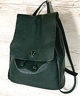 662 Натуральная кожа Городской А-4+ рюкзак кожаный зеленый рюкзак женский из натуральной кожи зеленый А4+