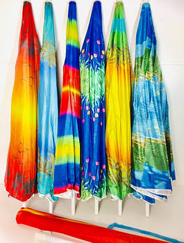 Парасолька пляжна посилена з нахилом 2.5 м Umbrella Best 13 (12)