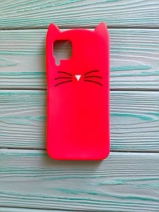 Чохол 3D Cat для Huawei P40 Lite Бампер Усики червоний