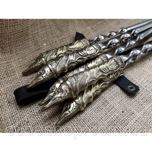 Набір шампурів «Щука» (в шкіряному сагайдаку)