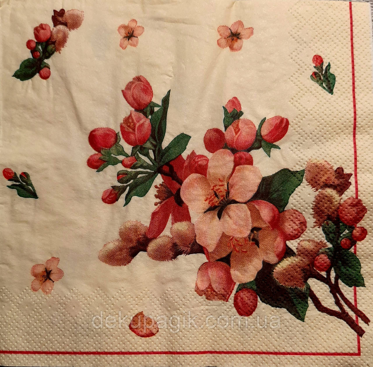 Серветка для декупажу ЦРН-82, 33х33см, фото 1