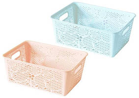 Кошик для зберігання з кришкою 31*23,5*12см Ажурний