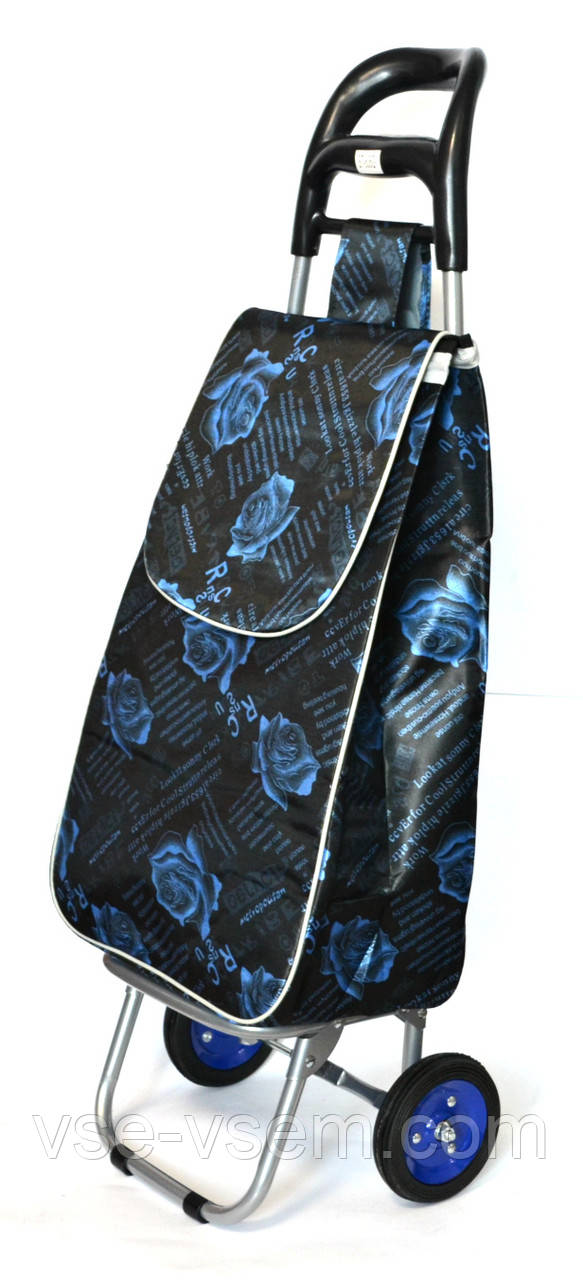 Господарська сумка-біжка з колесами на підшипниках Blue rose