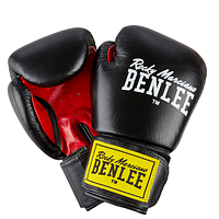 Перчатки боксерские кожаные Benlee FIGHTER черно-красные