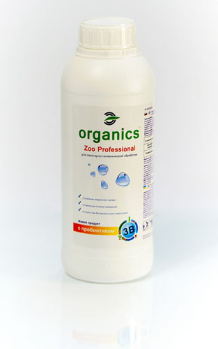 Засіб для прибирання приміщень з домашніми тваринами Organics Zoo Professional 1л