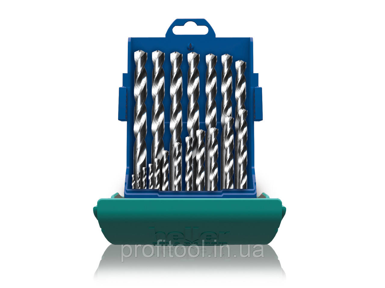 Набір свердел по металу HSS-COBALT 1-10 мм, крок 0,5 мм, 19 шт. 21962 Heller, фото 1