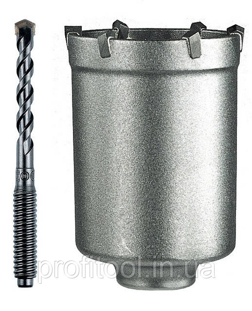 Коронка HELLER пустотіла бурильна твердосплавна 80 мм, бетон, клінкер, камінь, цегла, мармур (23394), фото 1