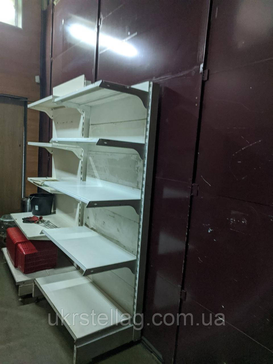 Стеллаж Учге 2 м. бу. Полиця торгова бу. Стеллаж бу. Прилавок торговий, фото 1