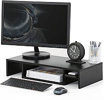 Підставка для монітора Ліга ЛДСП Чорний/Чорний (Zeus ТМ)