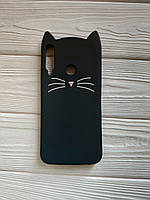 Гумовий чохол 3D для Huawei P40 Lite E Бампер Усики Чорний