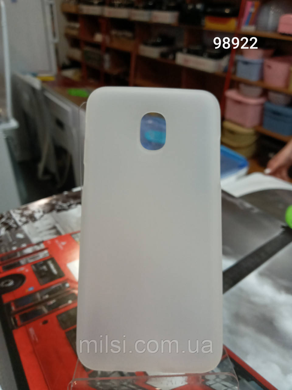 Накладка задня Samsung J4 (2018) white силікон