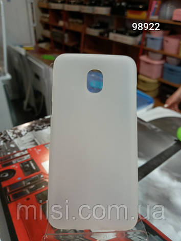 Накладка задня Samsung J4 (2018) white силікон, фото 1