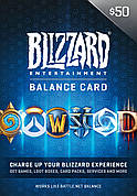 Подарункова карта Blizzard Gift Card на суму 50 USD, US-регіон