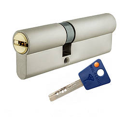 Циліндр Mul-t-lock 7х7 ключ/ключ нікель сатин 62 мм