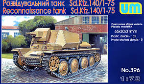 Розвідувальний танк Sd. Kfz.140/1-75. 1/72 UM 396