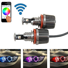 Led Marker BMW (Бмв) 40W (вт) RGB E60, E63/64, E70/71, E81/82, E84, E90/91, F01/02 BLUETOOTH