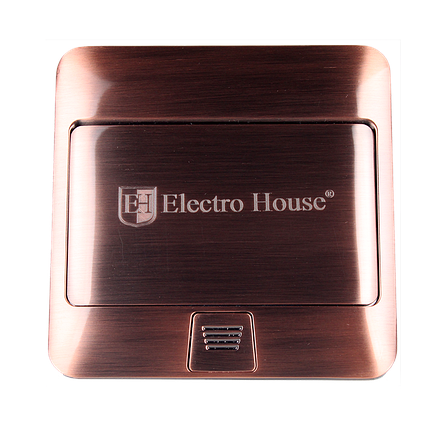 Розетка врізна для підлоги із заземленням + 2USB ElectroHouse EH-F007, фото 2