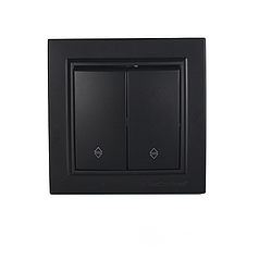 Вимикач прохідної ElectroHouse Enzo графіт 2кл EH-2187-PG