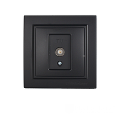 Розетка телевізійна ElectroHouse Enzo графіт EH-2113-PG