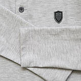 Поло сіре з довгим рукавом для хлопчика шкільне, Смайл Тайм SmileTme, фото 5