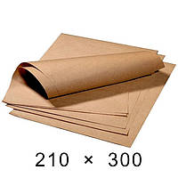 Крафт-папір у листах 70 грам - 210 мм × 300 мм / 1000 шт