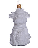 Пластиковая игрушка на елку "Корова" |заготовка для декора | под покраску | для декупажа 10х5 см
