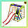 Дитячий спортивний куточок для дому "Карамелька Plus 3" ТМ SportBaby, розміри 1.3х1.24х1.32м, фото 2