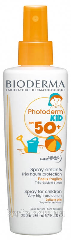 Bioderma Photoderm Kid Spray SPF 50+ Сонцезахисний Спрей Для дітей SPF 50+ Від 1 Року ФРАНЦІЯ
