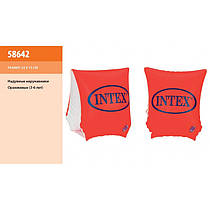 Надувні дитячі нарукавники Intex 58642 для дітей 3-6 років, 2 повітряні камери, розмір 23,0 х 15,0 см