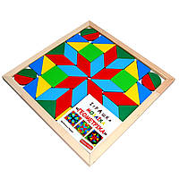 Дерев'яна іграшка "Мозаїка Геометрика" 4 фігури KomarovToys А346