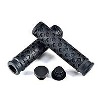 Ручки на кермо велосипеда (грипси) GUB G-118 силіконові Чорний