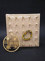 Дерев'яний математичний планшет 5 штирьків х 5 штирьків KomarovToys