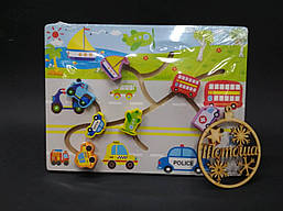 Дерев'яний лабіринт - проводилка Транспорт, MD 1157