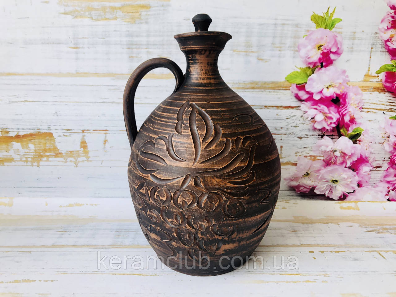 Винний графин ручної роботи 2.5 л, фото 1