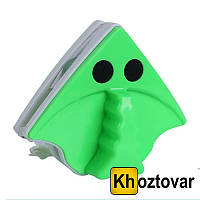 Магнитная щетка для мытья окон Зеленый