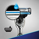 Подарунковий Набір Gillette Mach3 (Бритва Gillette Mach3 + касета + Гель + косметичка) 8271, фото 4