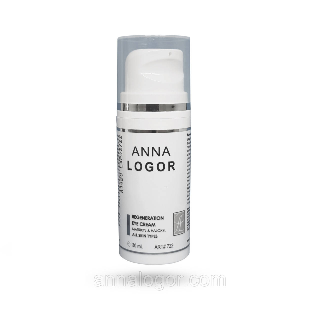 Відновлюючий крем для шкіри навколо очей Art.722 Anna Logor Regenerating Eye Cream 30ml