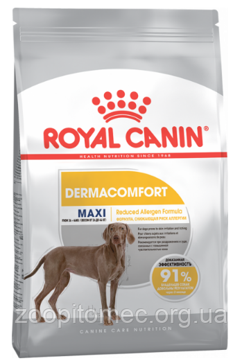 Корм для собак Royal Canin (Роял Канін) Maxi Dermacomfort з чутливою шкірою, 12 кг