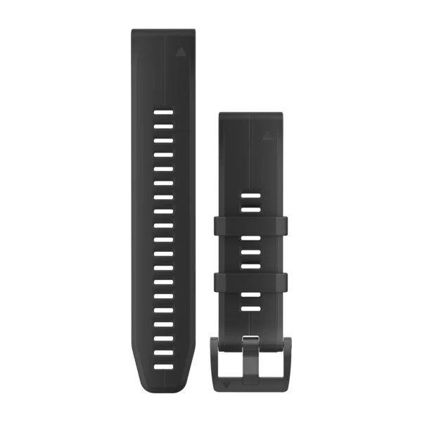 Ремінець Garmin QuickFit 22 для Fenix 5/ 5 Plus, Approach S60, Fenix 6, Quatix 6 та інших, чорний