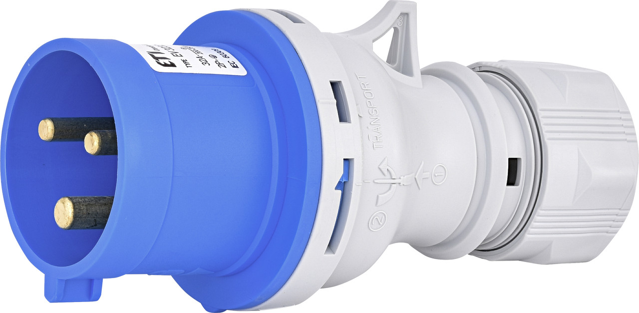 Вилка кабельна EV-3232, IP44 (32A, 230V, 2P+PE) ETI 4482019, фото 1