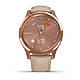 Смарт-годинник Garmin Vivomove Luxe рожеве золото 18K з бежевим ремінцем з італійської шкіри, фото 7
