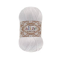 Пряжа Alize Forever Crochet , цвет 55 белый