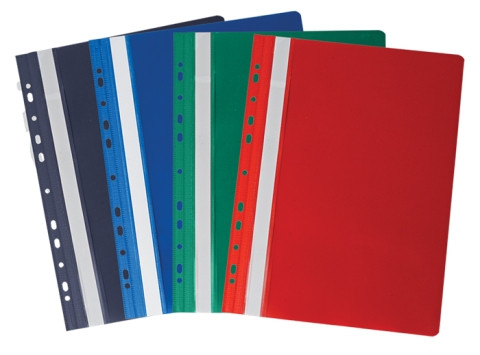 Швидкозшивач А4 PROFESSIONAL асс..11отв PVC