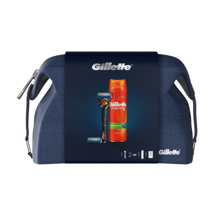 Подарунковий набір Gillette Fusion ProGlide Flexball (бритва +2 касети + гель UltraSens 200 мл) 8275