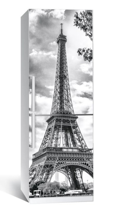 Вінілова плівка самоклеюча наклейка на холодильник Эйфеева вежа 60x180 см, фото 1