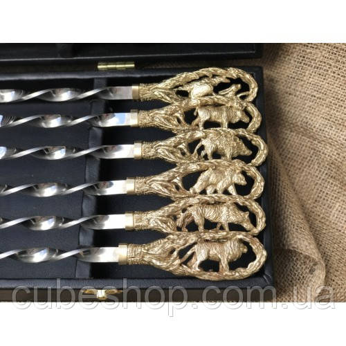 Набір шампурів "На полюванні" (у кейсі), фото 1