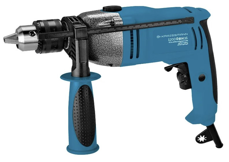 Дриль електричний KRAISSMANN 1200 DBH 16 (1200Вт, патрон 13/16 мм, НІМЕЧЧИНА)