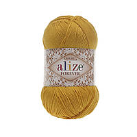 Пряжа Alize Forever Crochet , цвет 488 тёмно - жёлтый