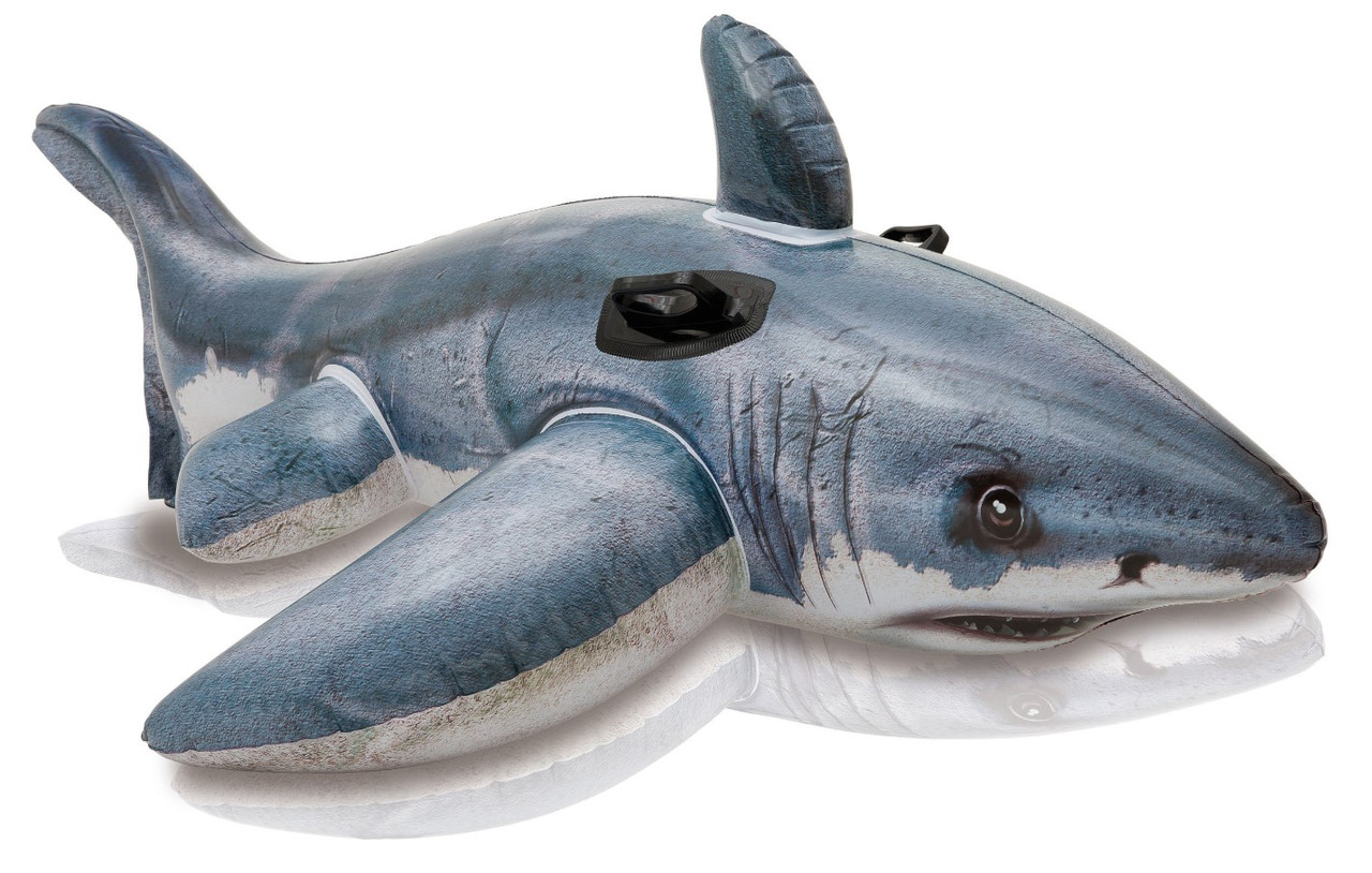 Надувна іграшка-наїзник 173х107 см "Акула" від 6 років | Пліт для плавання