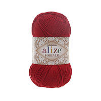 Пряжа Alize Forever Crochet, колір 106 червоний